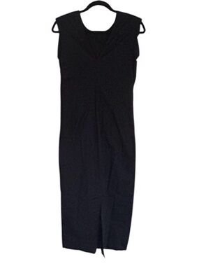 Hyacinth House Navy Maternity Maxi Dress Sleeveless Size Small